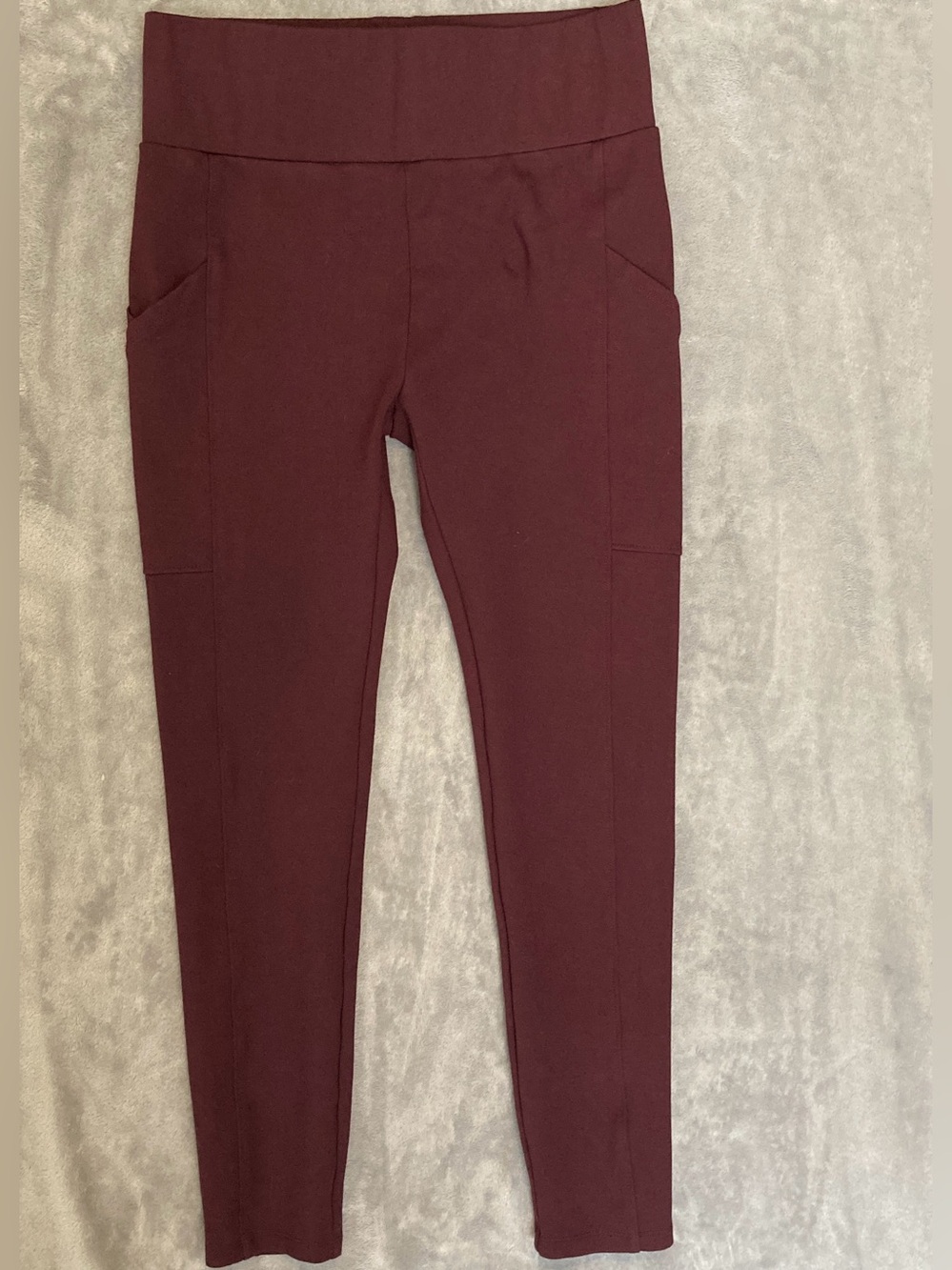 LOFT Lou & Grey Eggplant/Purple High Rise Leggings Size Small